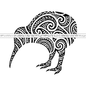 Aotearoa Maori Polynesian Kiwi SVG PNG, New Zealand Kiwi, Clipart, Files For Cricut, Cut Files For Silhouette, Dxf, Png, Vector, Digital