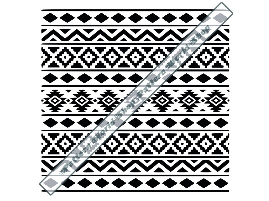 Aztec Pattern SVG, Tribal Pattern SVG, Southwest Pattern SVG, Clipart ...
