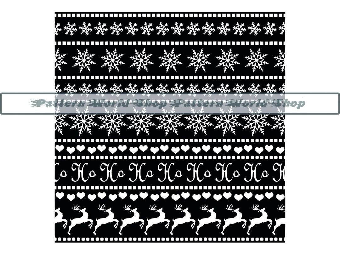 Winter Pattern #2 SVG, Christmas Pattern SVG, Nordic Pattern SVG ...