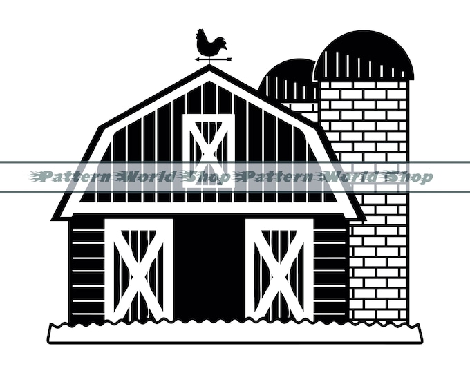 Barn Svg, Barn Png, Barn Dxf, Barns Svg, Farmhouse Svg, Farm Theme Svg ...