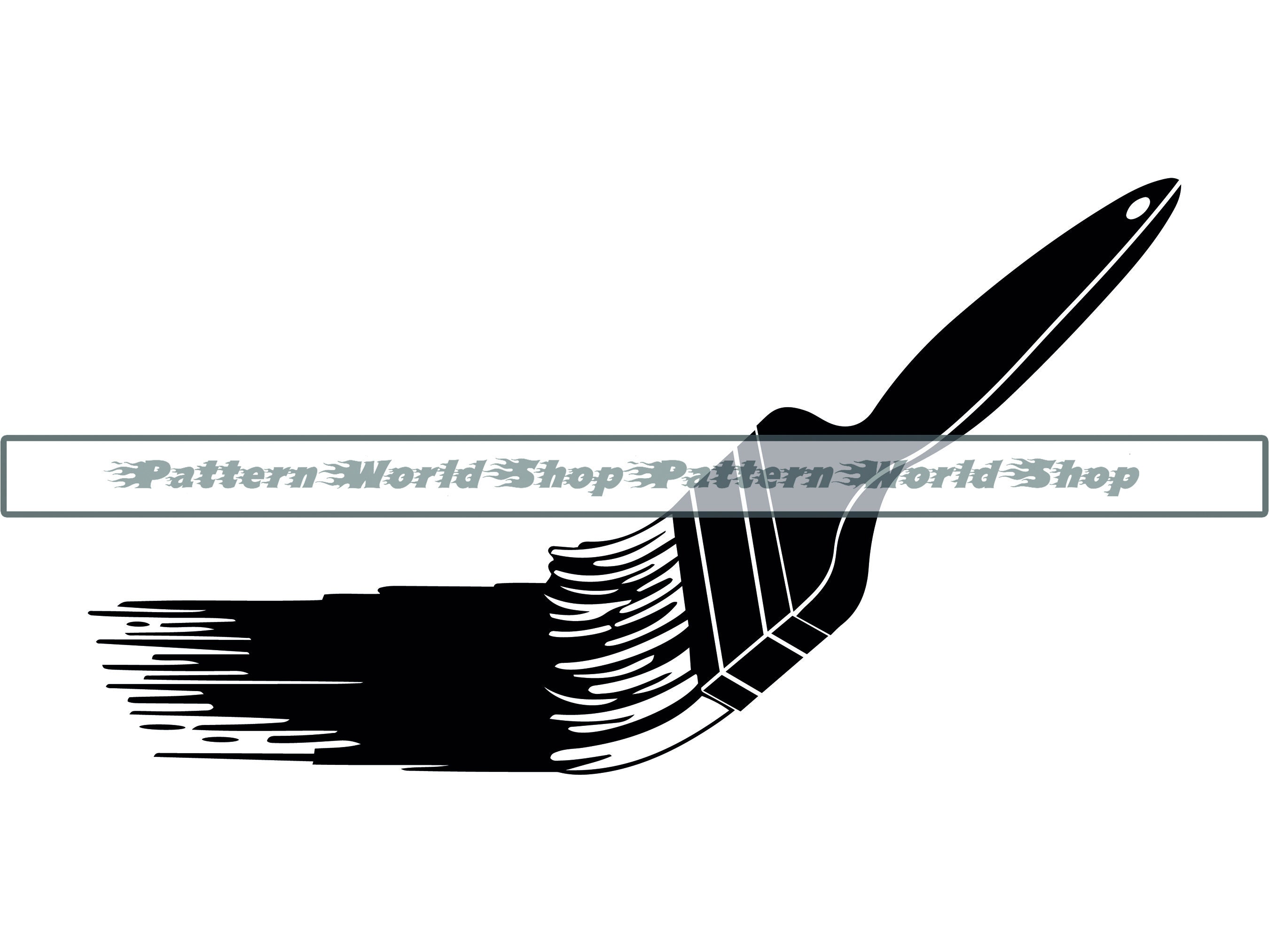 Paint Brush SVG Painting SVG Paint Brush Clipart Paint Etsy