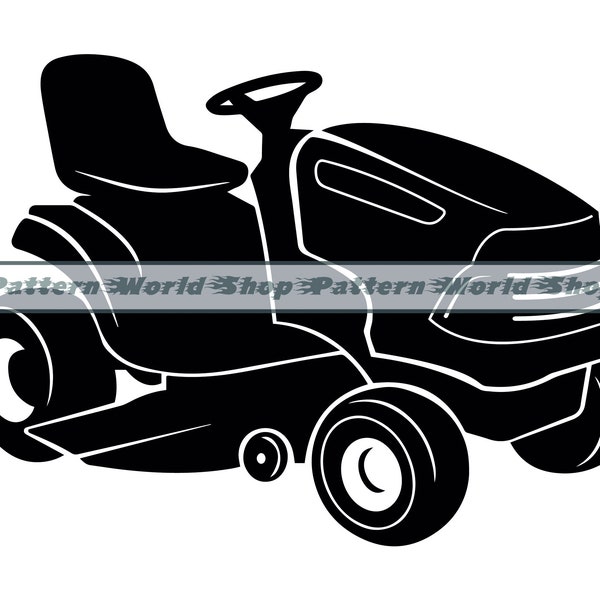 Lawn Mower Tractor SVG, Lawn Mower SVG, Landscaping SVG, Lawn Mower Clipart, Files For Cricut, Cut Files For Silhouette, Dxf,Png,Eps,Vector