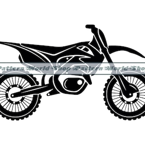 Dirt Bike SVG, Motocross SVG, Clipart Dirt Bike, Pliki Dirt Bike dla Cricut, Pliki do cięcia Dirt Bike dla sylwetki, DXF, PNG, Eps, Wektor