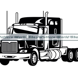Semi Truck SVG, Truck Driver SVG, Trucker SVG, Semi Truck Clipart, Truck Files For Cricut, Truck Cut Files For Silhouette,Dxf,Png,Eps,Vector