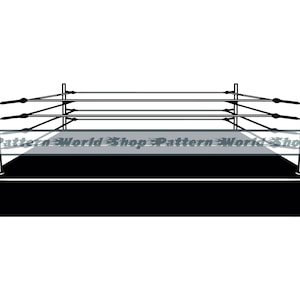 Ring de boxeo n.° 2 SVG, Svg de boxeo, Clipart de ring de boxeo, Archivos de ring de boxeo para Cricut, Archivos de corte de ring de boxeo para Silhouette, DXF, PNG, Eps, Vector