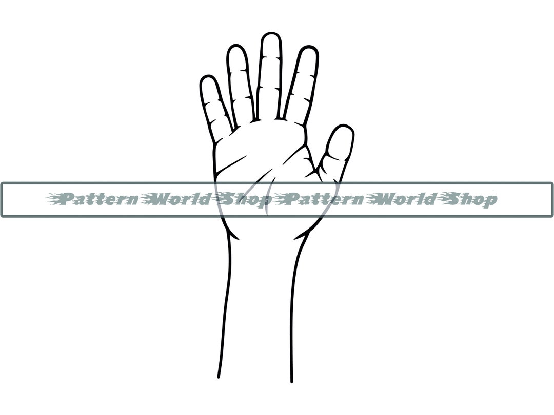 Hand Count Five SVG Five SVG Five Fingers SVG Numbers Svg - Etsy España