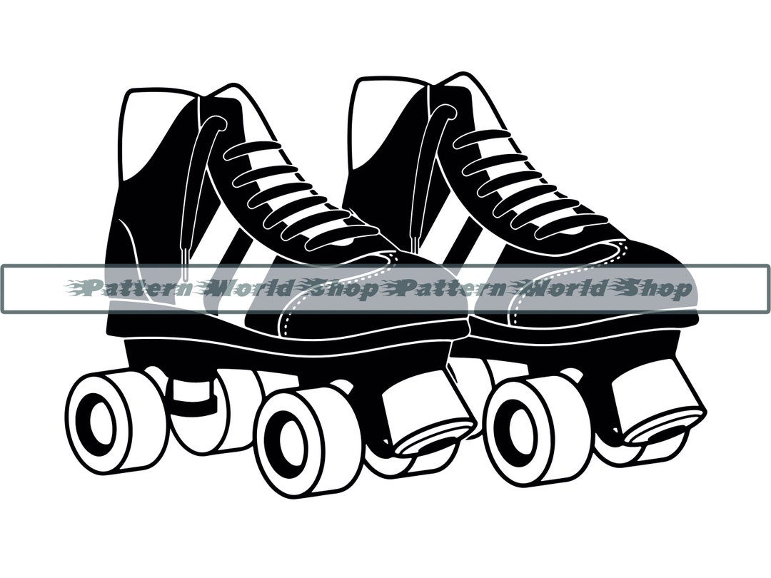 Retro Roller Skates SVG Skating SVG Roller Skates SVG Etsy