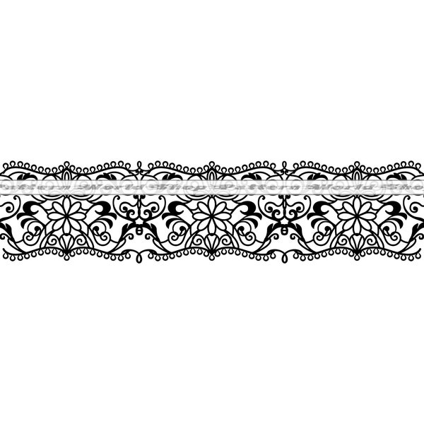 Lace Border #5 SVG, Lace SVG, Wedding Border, Lace Trim, Lace Floral Border, Scallop Trim, Ornament Cutting Vinyl Template, Files For Cricut