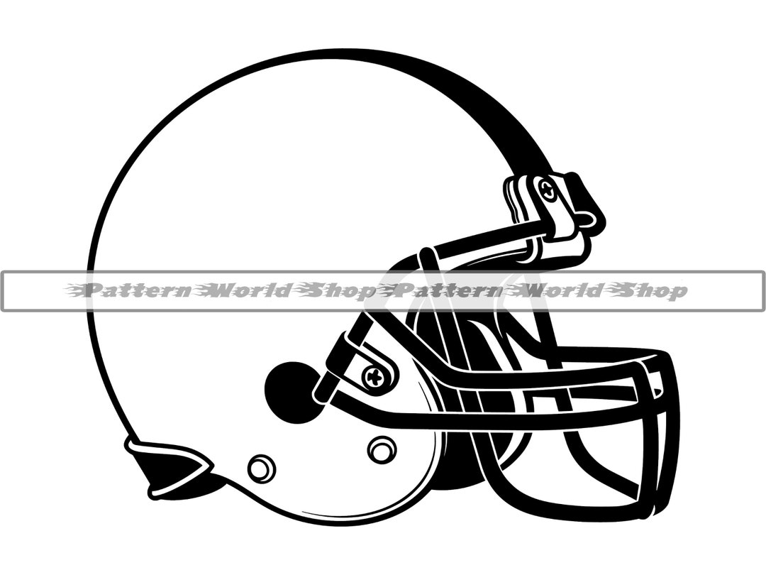 Football Helmet Outline 2 SVG PNG DXF, Football Helmet Clipart Football Helmet Outline 2 SVG PNG DXF, Football Helmet Clipart