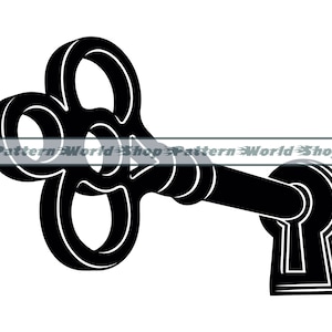 Llave SVG, Llave maestra SVG, Llave de casa Svg, Llave Clipart, Archivos de llave para Cricut, Archivos de corte de llave para Silhouette, Llave Dxf, Llave PNG, Eps, Vector de llave