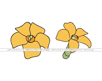 Puakenikeni Flower SVG, Hawaiian Flower SVG, Puakenikeni SVG, Puakenikeni Clipart, Files For Cricut, Cut Files For Silhouette,Dxf,Png,Vector