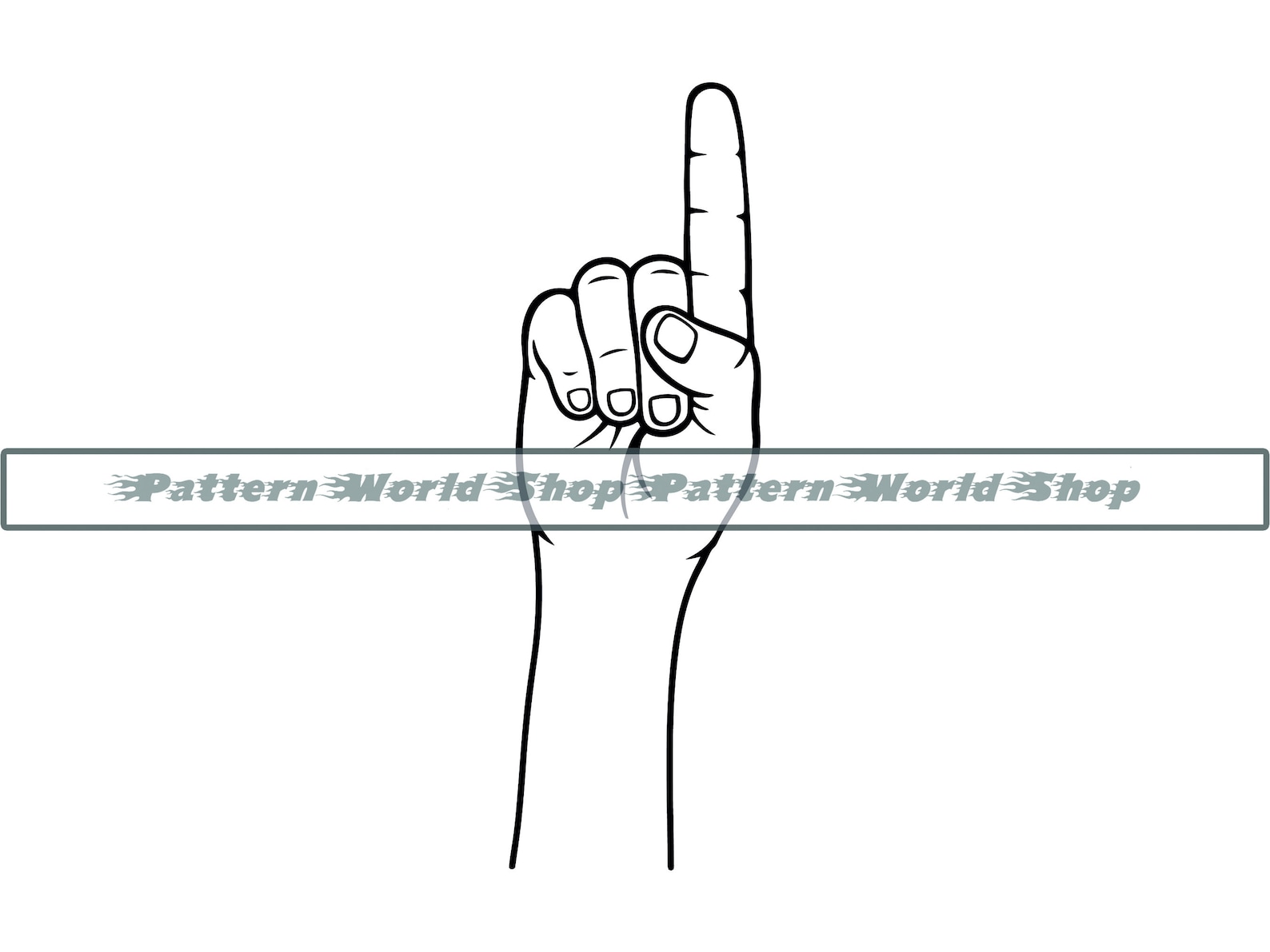 Hand Count One SVG, One SVG, One Finger SVG, Numbers Svg, Hand One ...