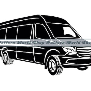 Van SVG, Auto Car SVG, Vehicle SVG, Van Files For Cricut, Van Cut Files For Silhouette, Dxf, Png, Eps, Vector