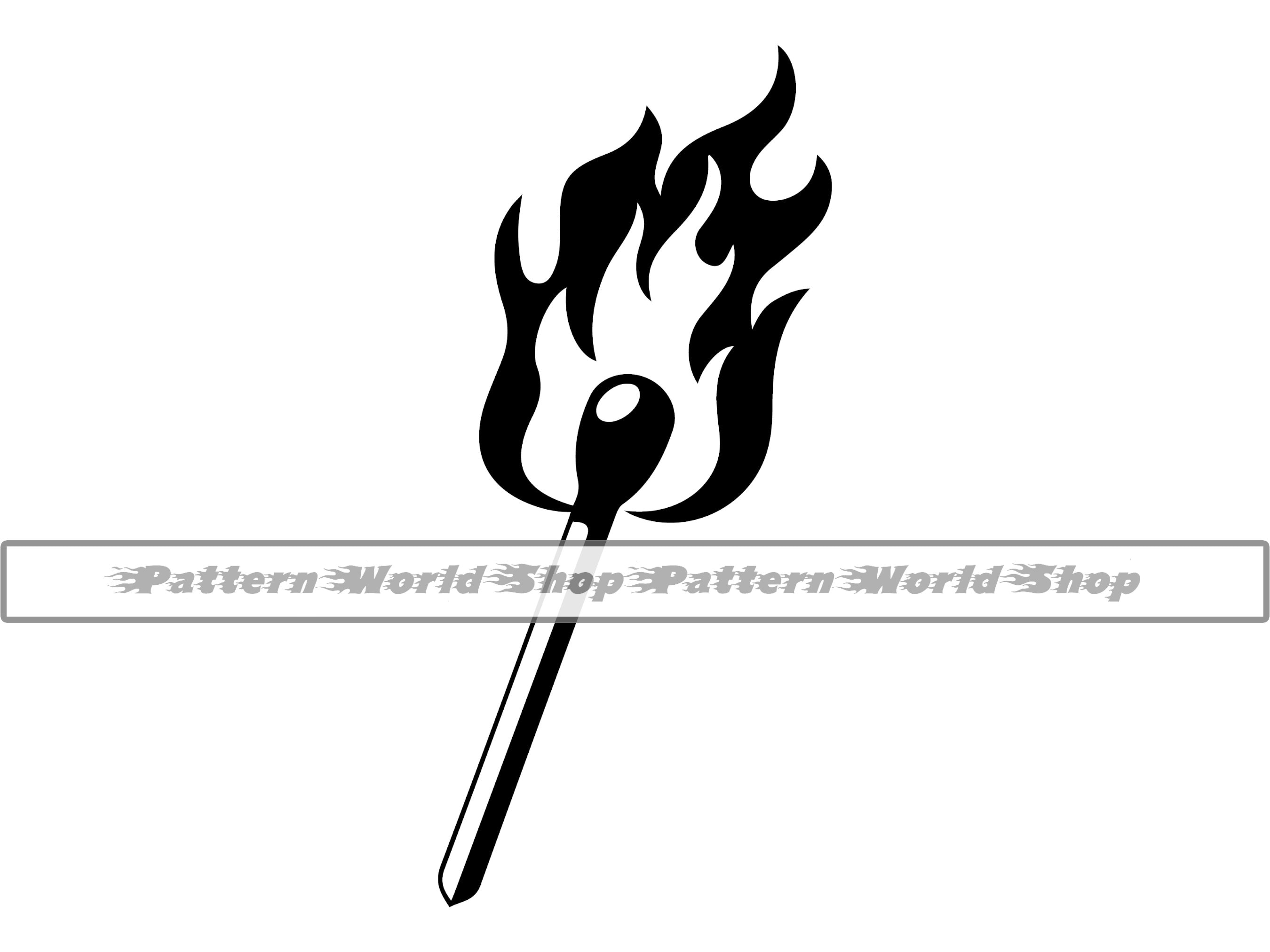Match Flame SVG Match SVG Match Fire SVG Match Clipart Etsy Canada