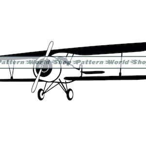 Propeller Plane SVG, Biplane SVG, Airplane SVG, Propeller Plane Clipart, Files For Cricut, Cut Files For Silhouette, Dxf, Png, Eps, Vector