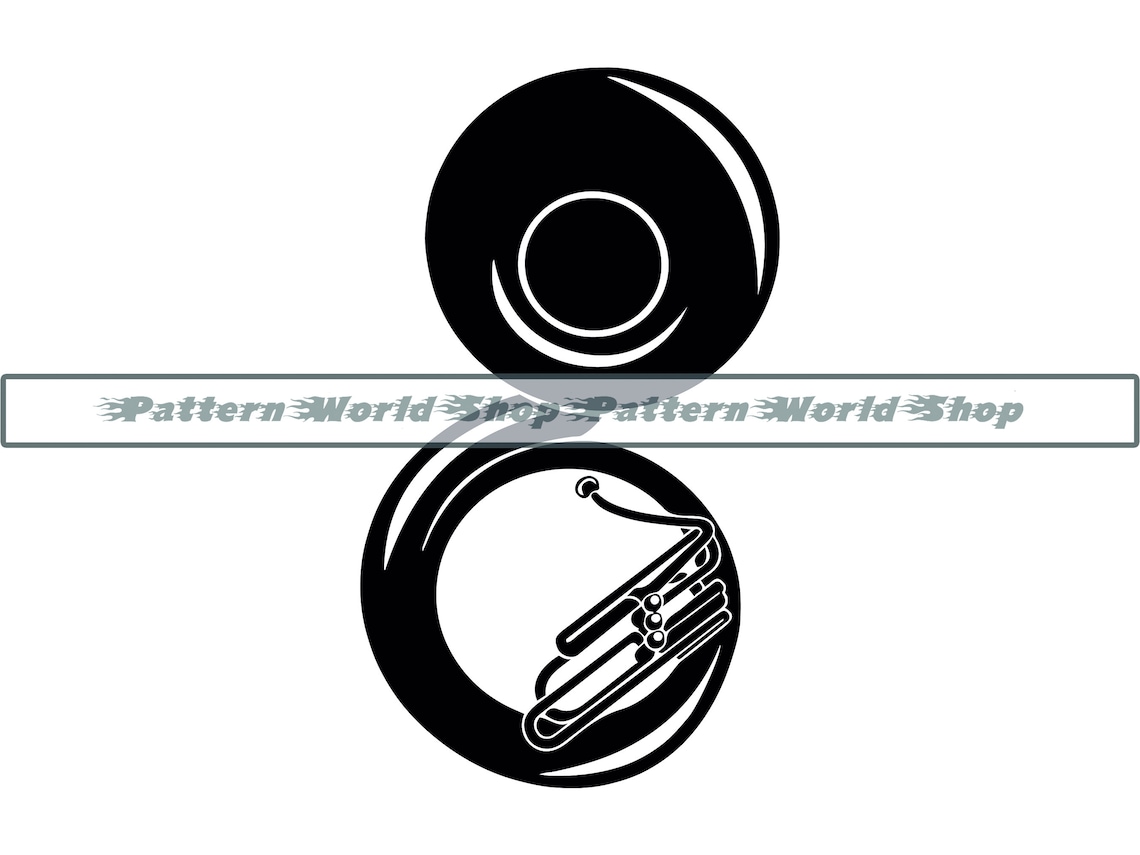 Sousaphone SVG Sousaphone Clipart Sousaphone Files for Etsy