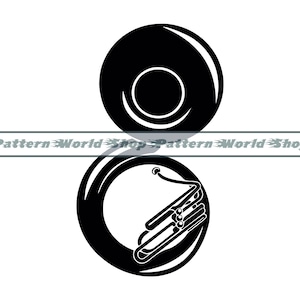 Sousaphone SVG, Sousaphone Clipart, Sousaphone Files For Cricut, Sousaphone Cut Files For Silhouette, Sousaphone DXF, Png, Eps, Vector
