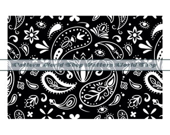 Bandana Pattern #2 SVG, Paisley Pattern SVG, Seamless Bandana Pattern, Clipart, Files For Cricut, Cut Files, PNG,Pdf,Jpg,Tumbler Sublimation