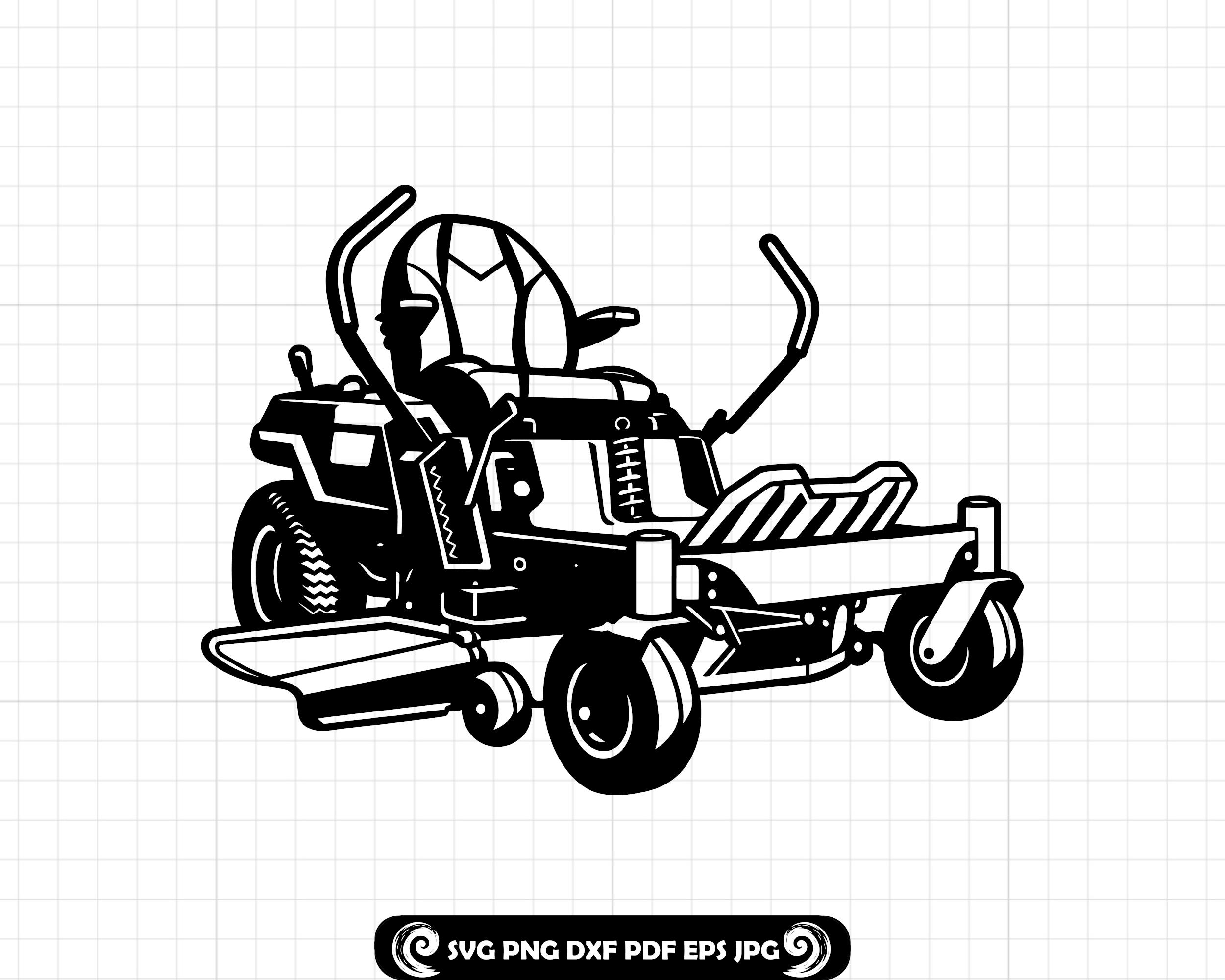Spider Ild02 Old Spyder Lawn Mower Zero Turn Lawn Mower SVG, Grass Cutting  PNG, Landscaping DXF,, image size:2500x2000