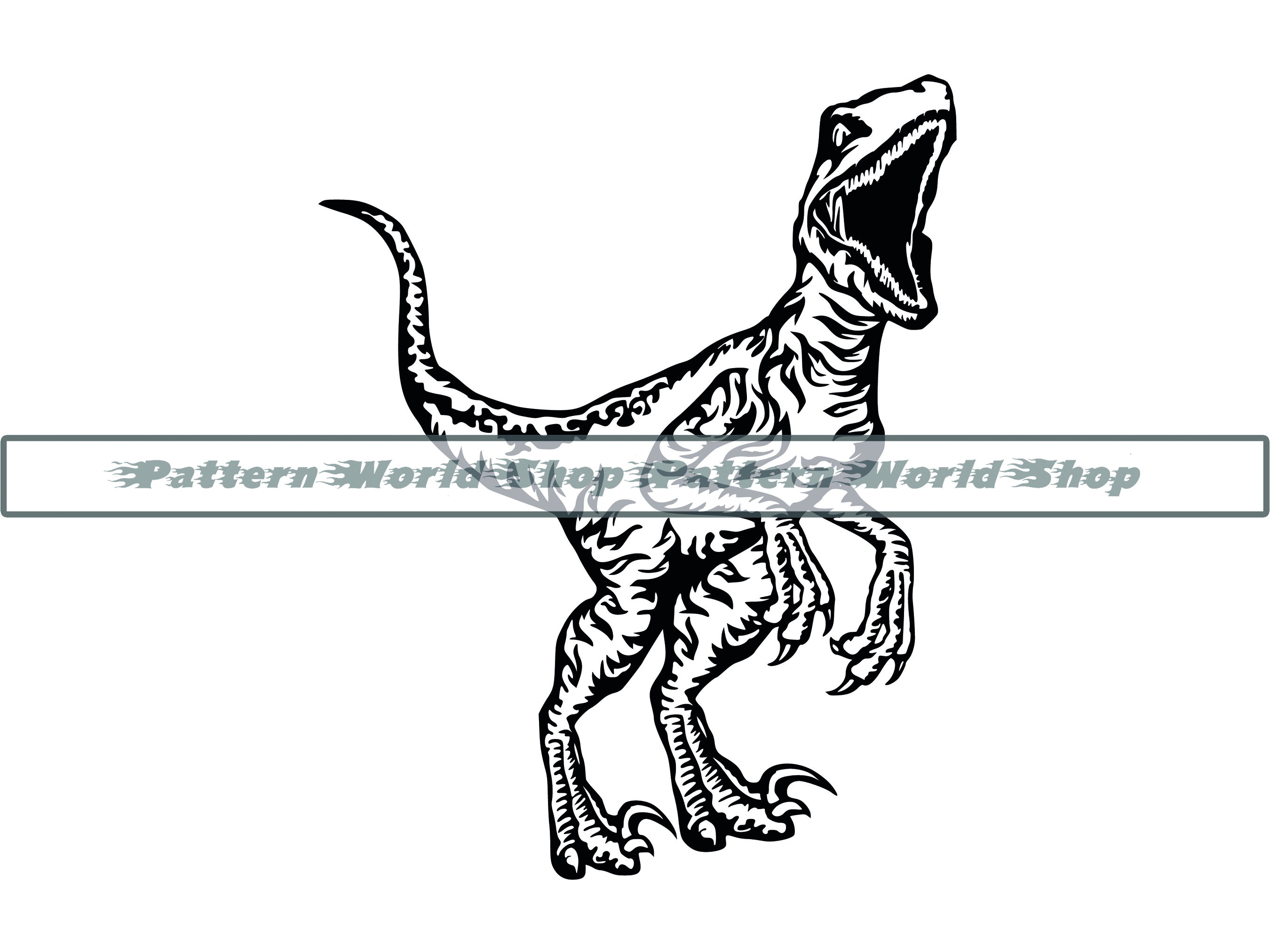 Raptor SVG, Dinosaur SVG, Raptor Clipart, Raptor Files for Cricut