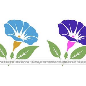 Morning Glory SVG, Morning Glory Flowers SVG, September Birth Flower SVG, Clipart, Files For Cricut, Cut Files For Silhouette, Png, Vector
