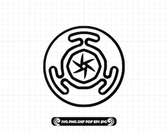 Hecate Wheel SVG PNG DXF, Pagan Protection Symbol Cut File for Cricut