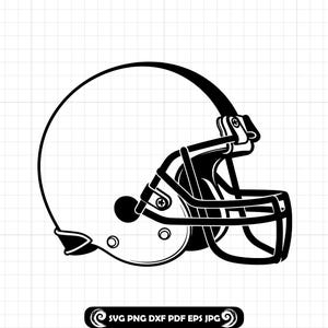 Football Helmet Outline SVG, American Football PNG, Sports Outline Cut File, Game Day Cricut Design, DXF Clipart, Helmet Silhouette Vector