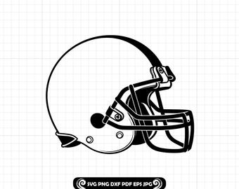 Football Helmet Outline SVG, American Football PNG, Sports Outline Cut File, Game Day Cricut Design, DXF Clipart, Helmet Silhouette Vector