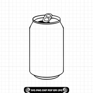 Beer Can Outline SVG, Soda Can Outline SVG, Beer Can SVG, Beer Can Clipart, Files For Cricut, Cut Files For Silhouette, Dxf,Png,Eps,Vector