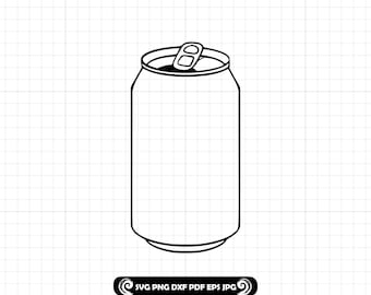 Beer Can Outline SVG, Soda Can Outline SVG, Beer Can SVG, Beer Can Clipart, Files For Cricut, Cut Files For Silhouette, Dxf,Png,Eps,Vector
