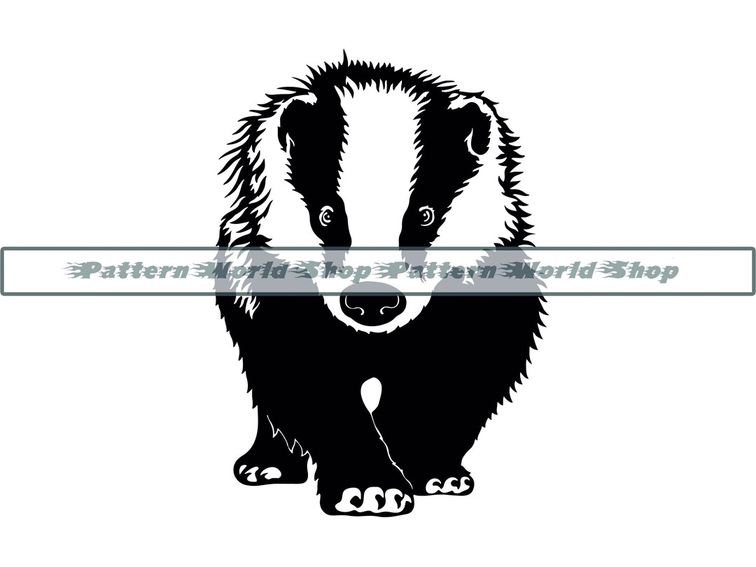 Honey Badger SVG, Badger Svg, Badger Clipart, Badger Files for Cricut
