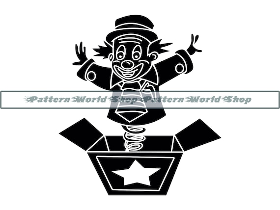 Jack in the Box SVG, Jack in the Box Clipart, Jack in the Box