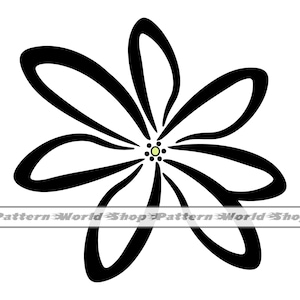 Tiare Flower SVG, Tahitian Gardenia SVG, Flower SVG, Tiare Flower Clipart, Files For Cricut, Cut Files For Silhouette, Dxf, Png, Eps, Vector