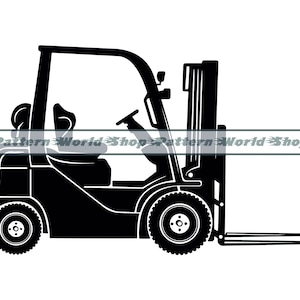 Empilhadeira SVG, Warehouse Svg, Empilhadeira Clipart, Arquivos de empilhadeira para Cricut, Arquivos de corte de empilhadeira para silhueta, Dxf, Png, Eps, Vetor de empilhadeira