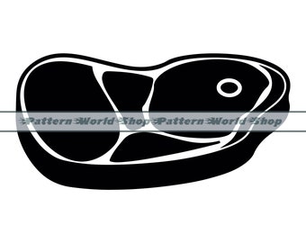 Steak SVG, Rind SVG, Grillen SVG, Steak Clipart, Steak-Dateien für Cricut, Steak Schnittdateien für Silhouette, Dxf, Steak Png, Eps, Steak Vektor
