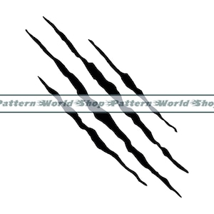 Claw Marks SVG, Claw Scratches SVG, Claw SVG, Claw Clipart, Claw Files For Cricut, Claw Cut Files For Silhouette, Dxf, Png, Eps, Vector