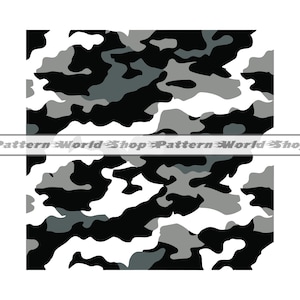 White Camo Camouflage Seamless Pattern SVG PNG, White Camo Background, Files For Cricut, Cut Files, Printable, Digital Paper Download,Vector