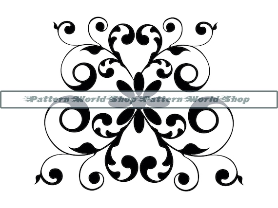 Floral #61, Decorative, Vine, Ornament, Swirls, Leaves, Clipart