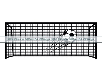 Soccer Goal SVG, Goal Post Svg, Soccer Svg, Soccer Clipart, Soccer Files For Cricut, Soccer Cut Files For Silhouette, Dxf, Png, Eps, Vector