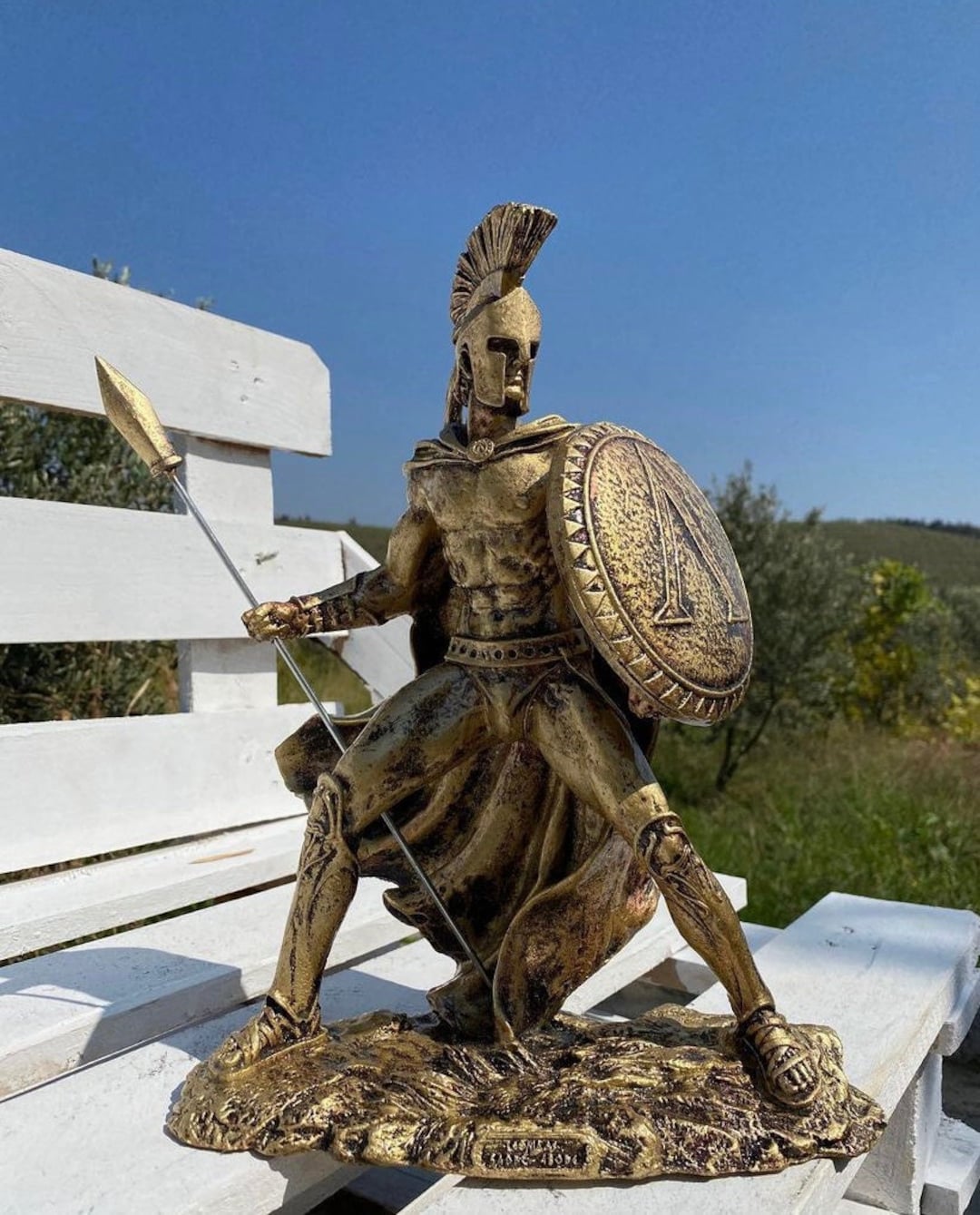 Leonidas Statue Face