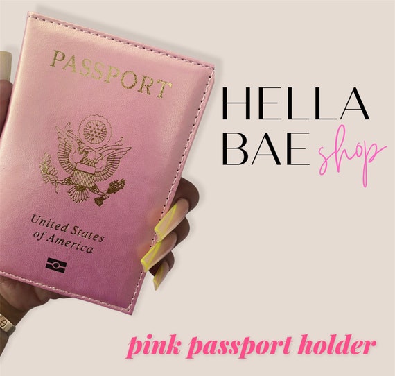 Pretty in Pink Passport holder Pink Passport Passport Cover Etsy