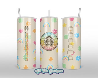 20 oz Straight Skinny Tumbler Starbucks Lucky Charms Happy Charms Sublimation Design PNG Instant Download DIGITAL ONLY