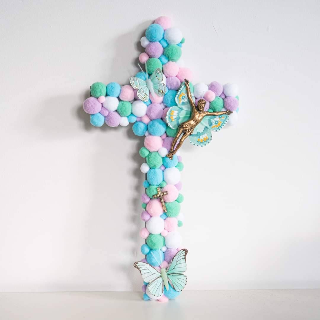 Crucifix Pompons
