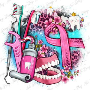 Elementos dentales y cáncer Png Diseño de sublimación, Asistente dental Png, Dentista Love Png, Dentista Life Png, Fondo dental Png Descargar