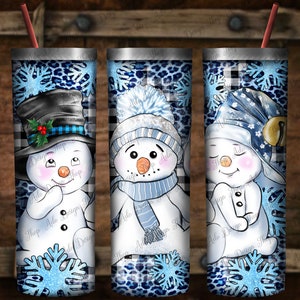 Winter Cute Snowman Tumbler PNG, Tumbler Sublimation Png,Christmas Pattern Png,Hello Winter Tumbler Png,Snowman Tumbler Png Design Downloads