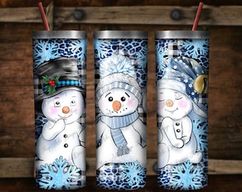 Winter Cute Snowman Tumbler PNG, Tumbler Sublimation Png,Christmas Pattern Png,Hello Winter Tumbler Png,Snowman Tumbler Png Design Downloads