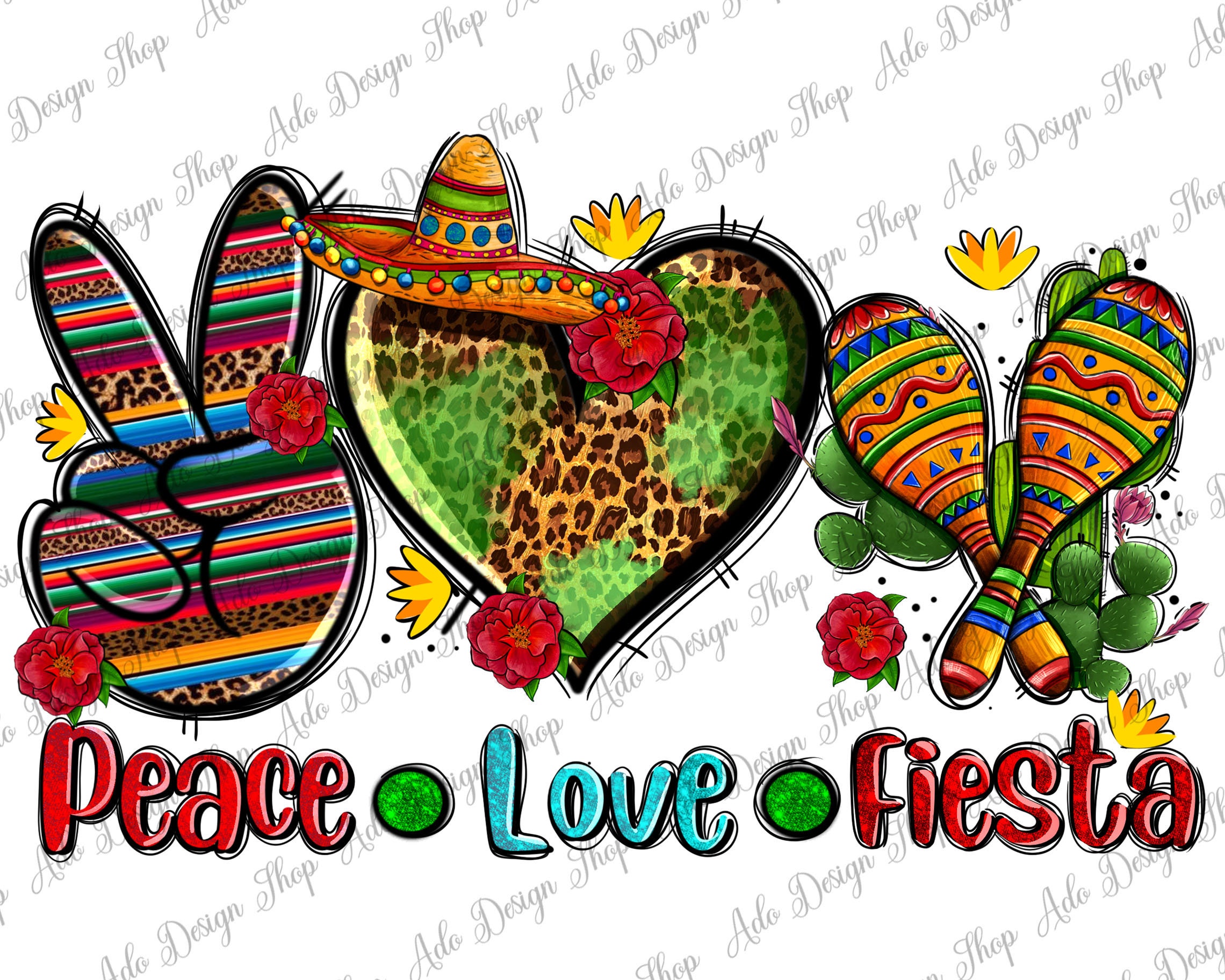 Peace Love Fiesta Png Sublimation Design, Mexican Png, Mexico Sublimation, Peace Love Fiesta Png, Fiesta Png, Maracas Png, Digital Download