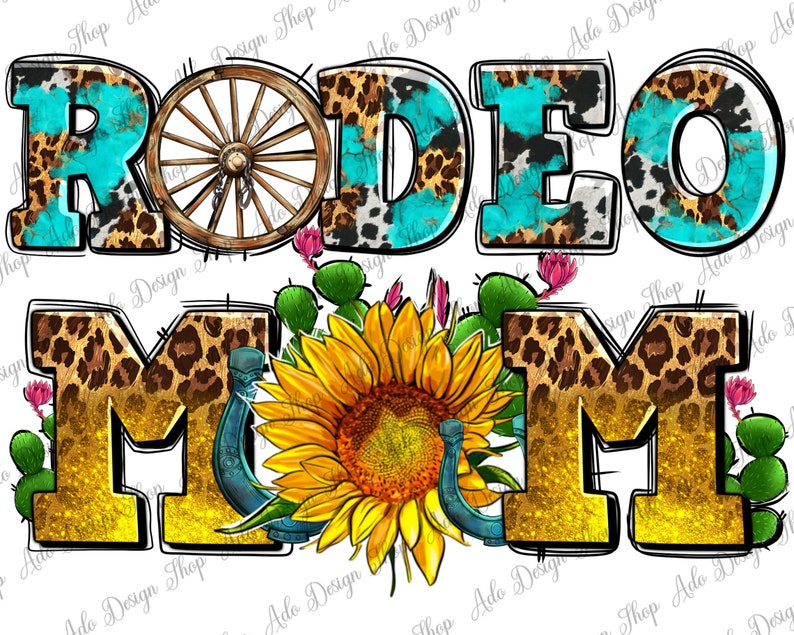 Western Rodeo Mom Png Sublimation Design Rodeo Mom Png - Etsy