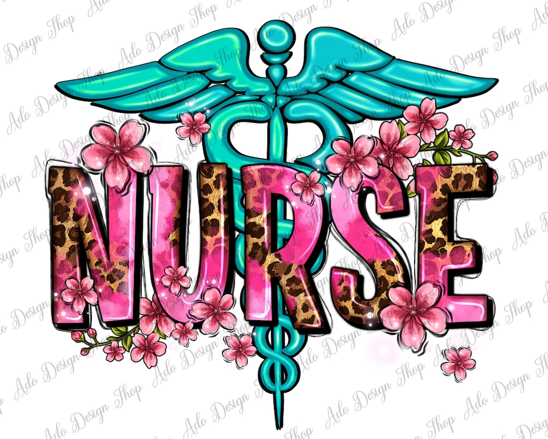 Floral Nurse Png Sublimation Design, Nurse Life Png, Nurse Clipart