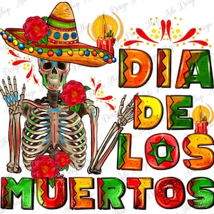 Dia De Los Muertos Png Diseño Sublimación Diseño, Día de Muertos Png, Día de los Muertos Png, Sublimación Mexicana Png, Descarga Instantánea